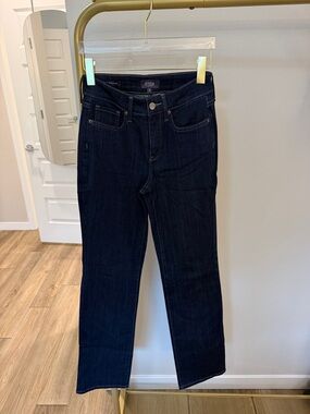 NYDJ Indigo Straight Leg High-Rise Jeans